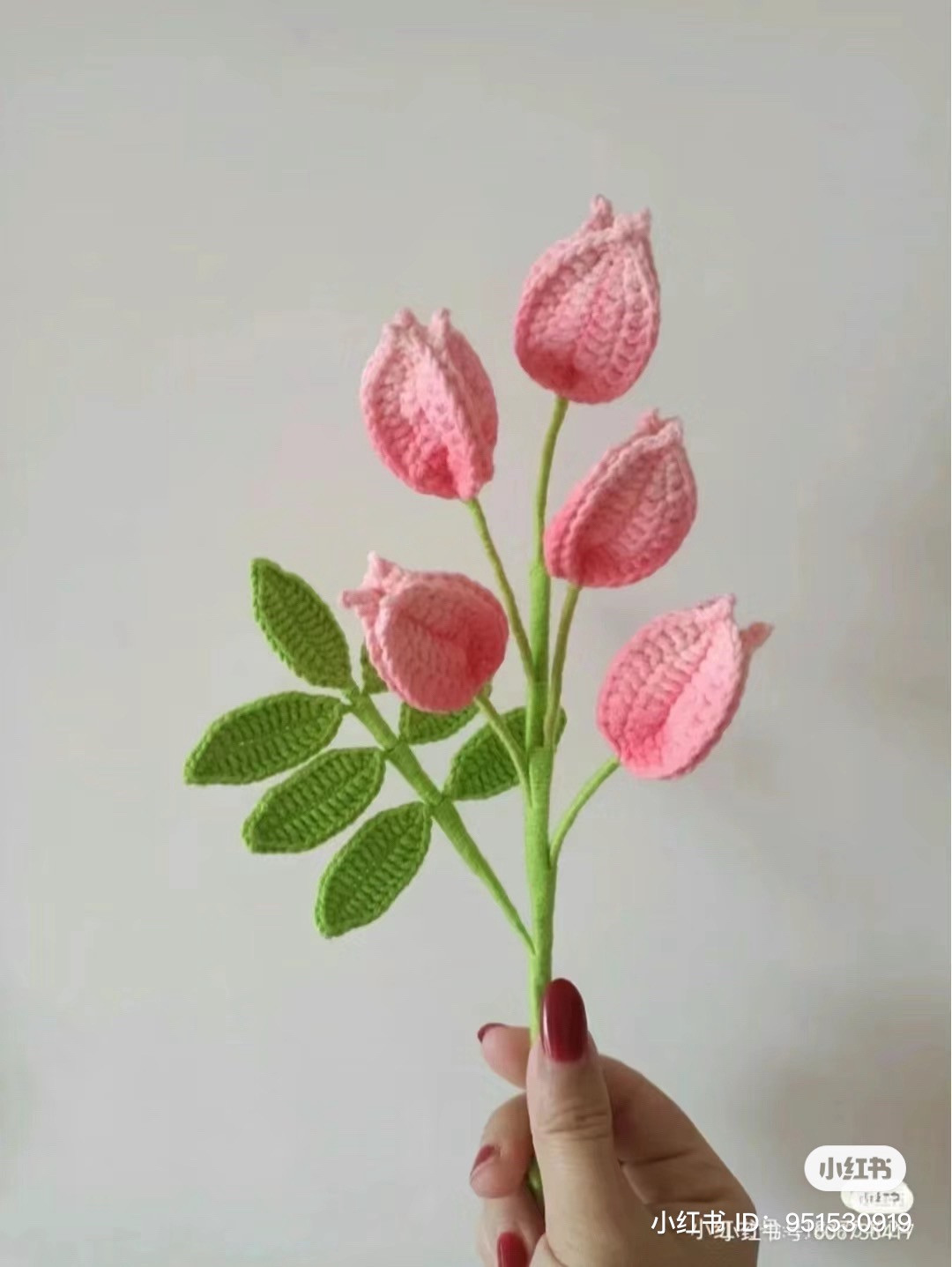 Crochet Chinese Chestnut Flower Pattern with Leaves