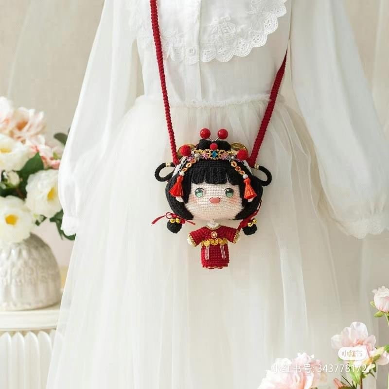 Crochet Chinese Opera Doll Bag Pattern Chart