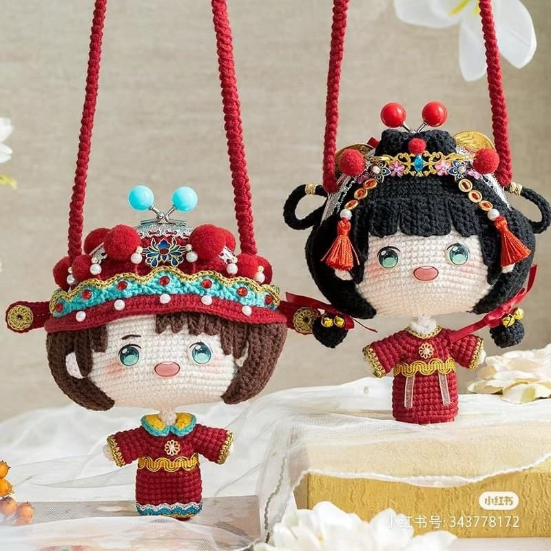 Crochet Chinese Opera Doll Bag Pattern Chart