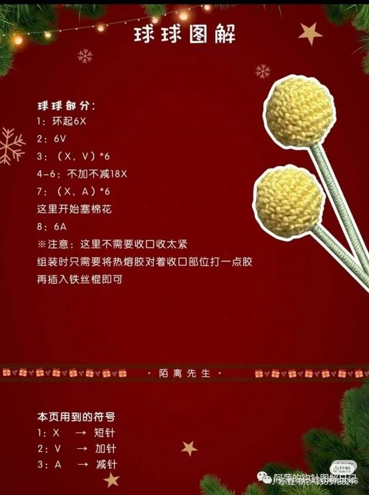 Crochet Christmas Bouquet Pattern with Poinsettia, Holly, and Cotton Flower Charts