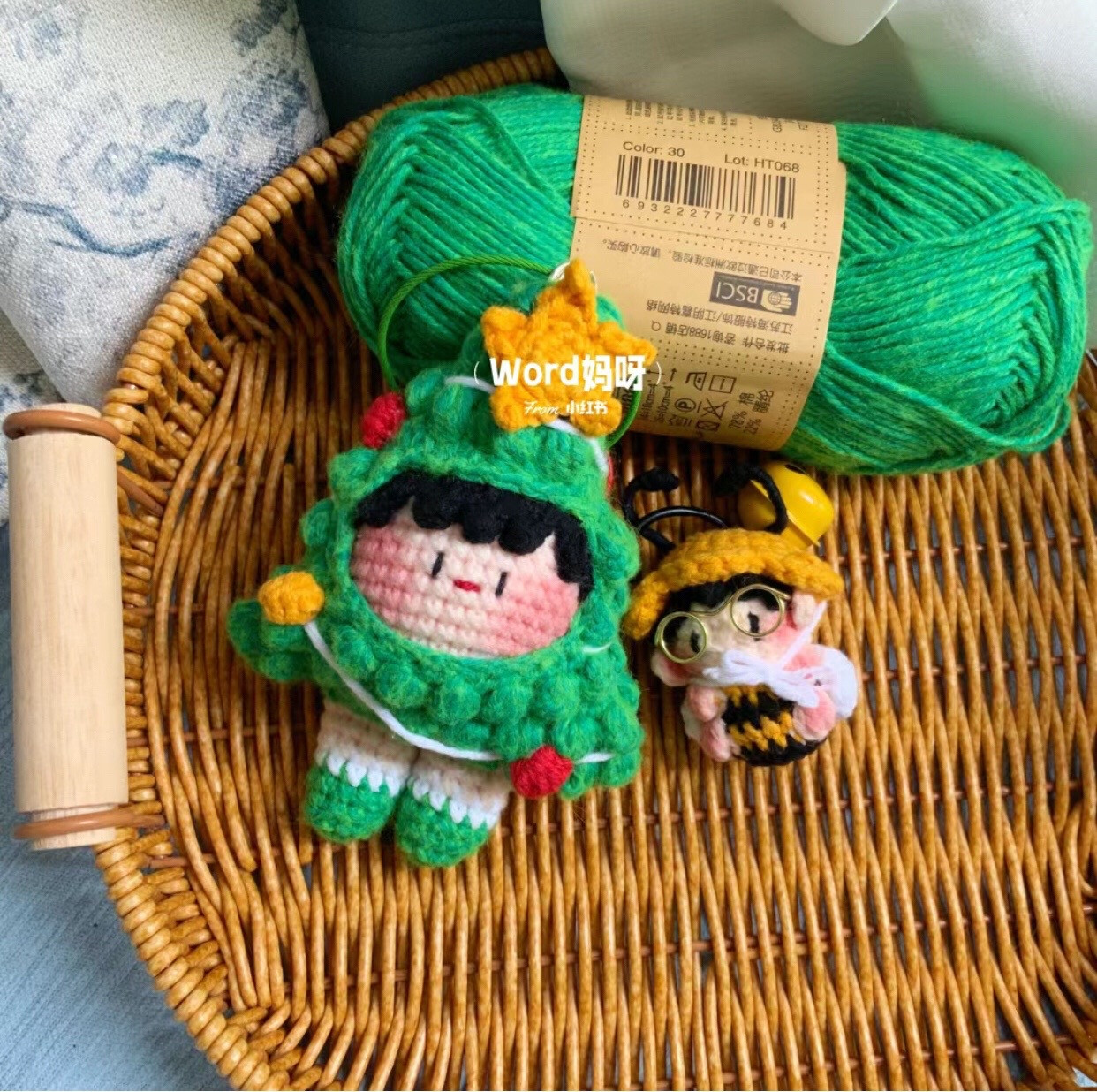 Crochet Christmas Tree Doll Amigurumi Pattern Tutorial