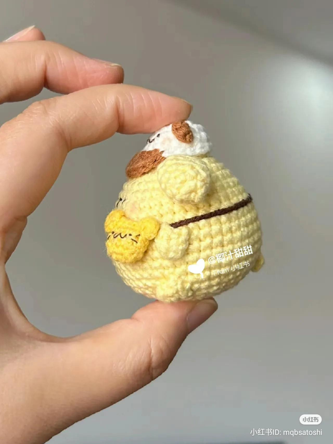 Crochet Chubby Pudding Bear Amigurumi Pattern Chart