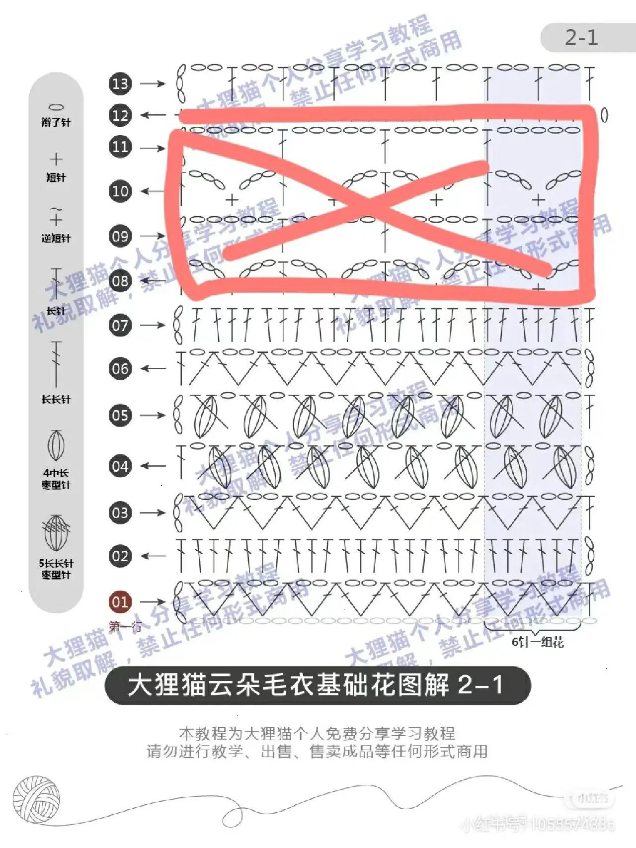 Crochet Cloud Sweater Tutorial: White Lace Top with Puff Sleeves, Detailed Stitch Chart and Pattern Diagram