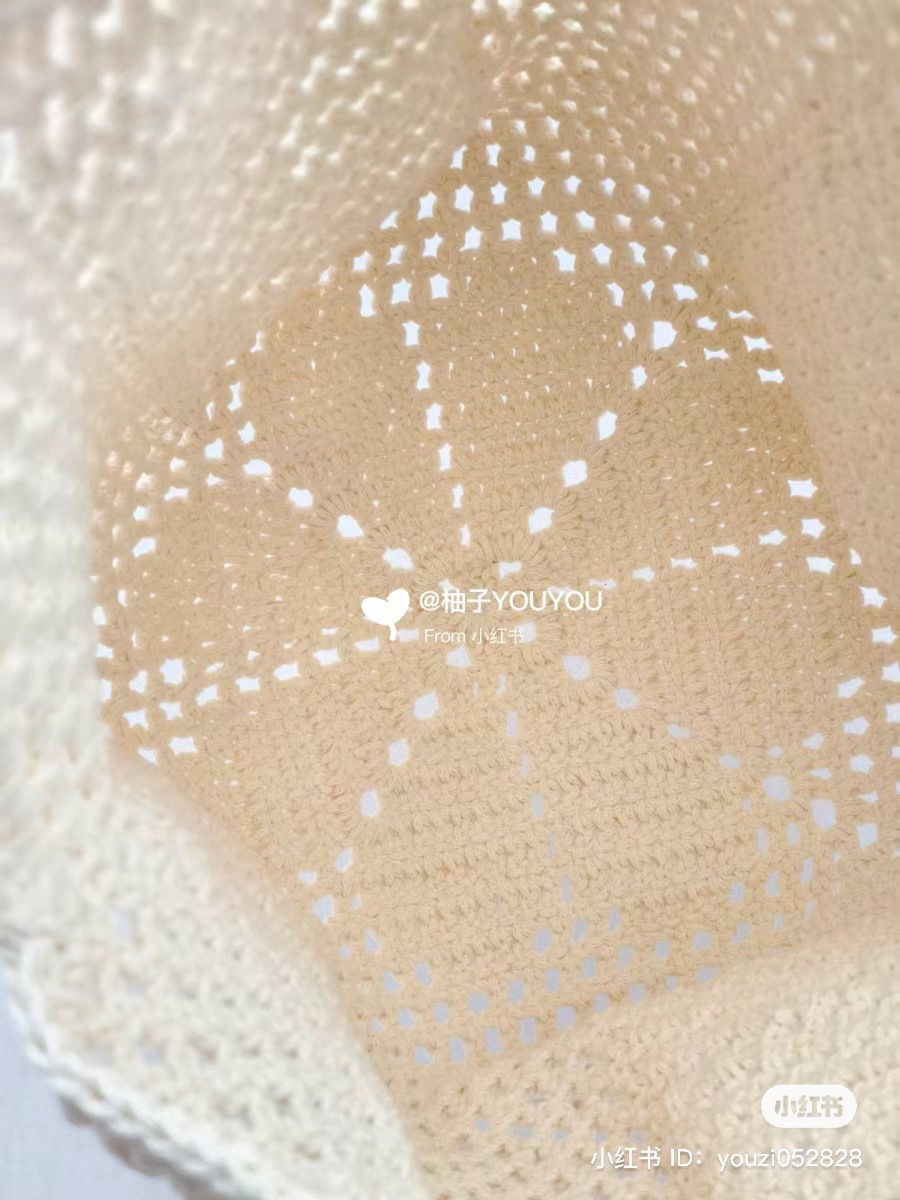 Crochet Clover Net Bag Pattern Chart