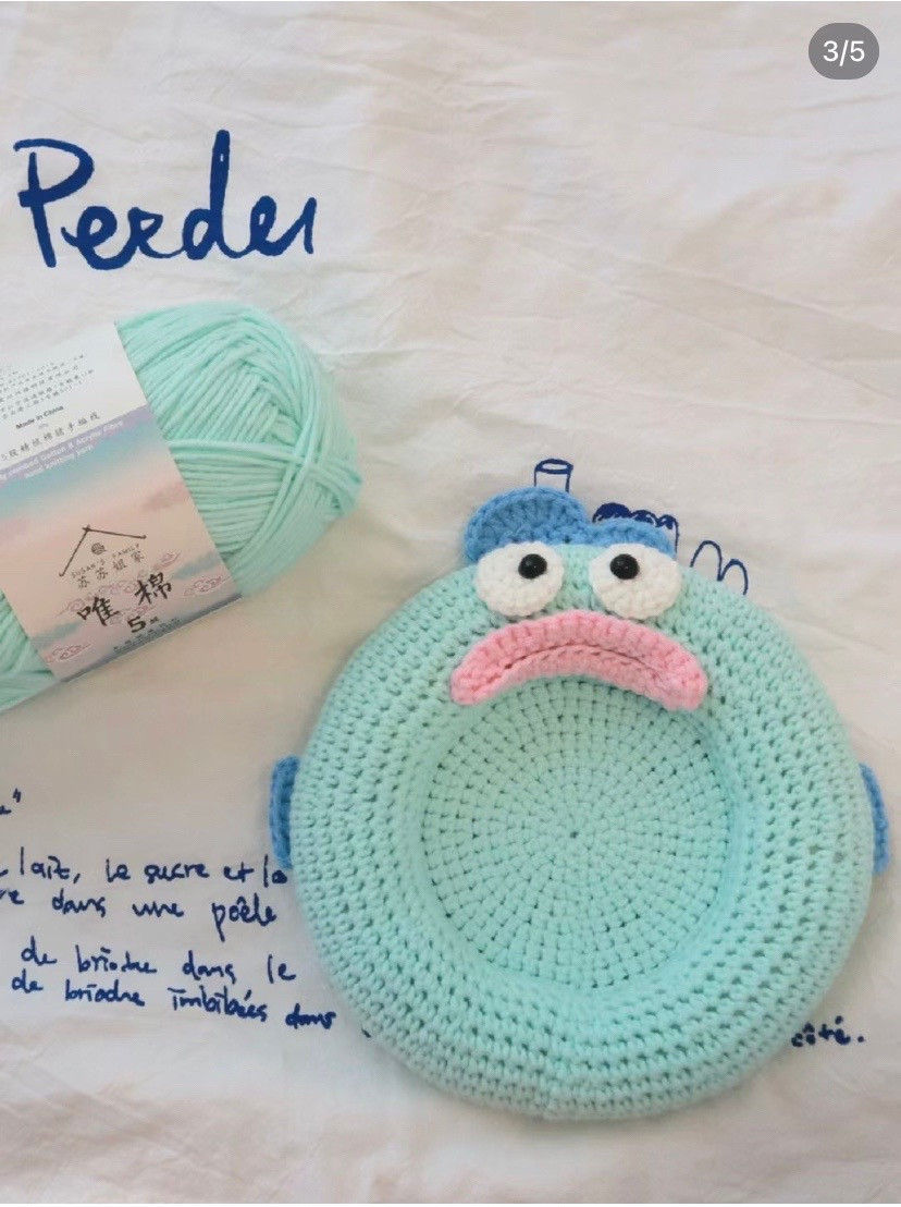 Crochet Coaster Pattern: Three-Eyed Alien and Ugly Fish Design