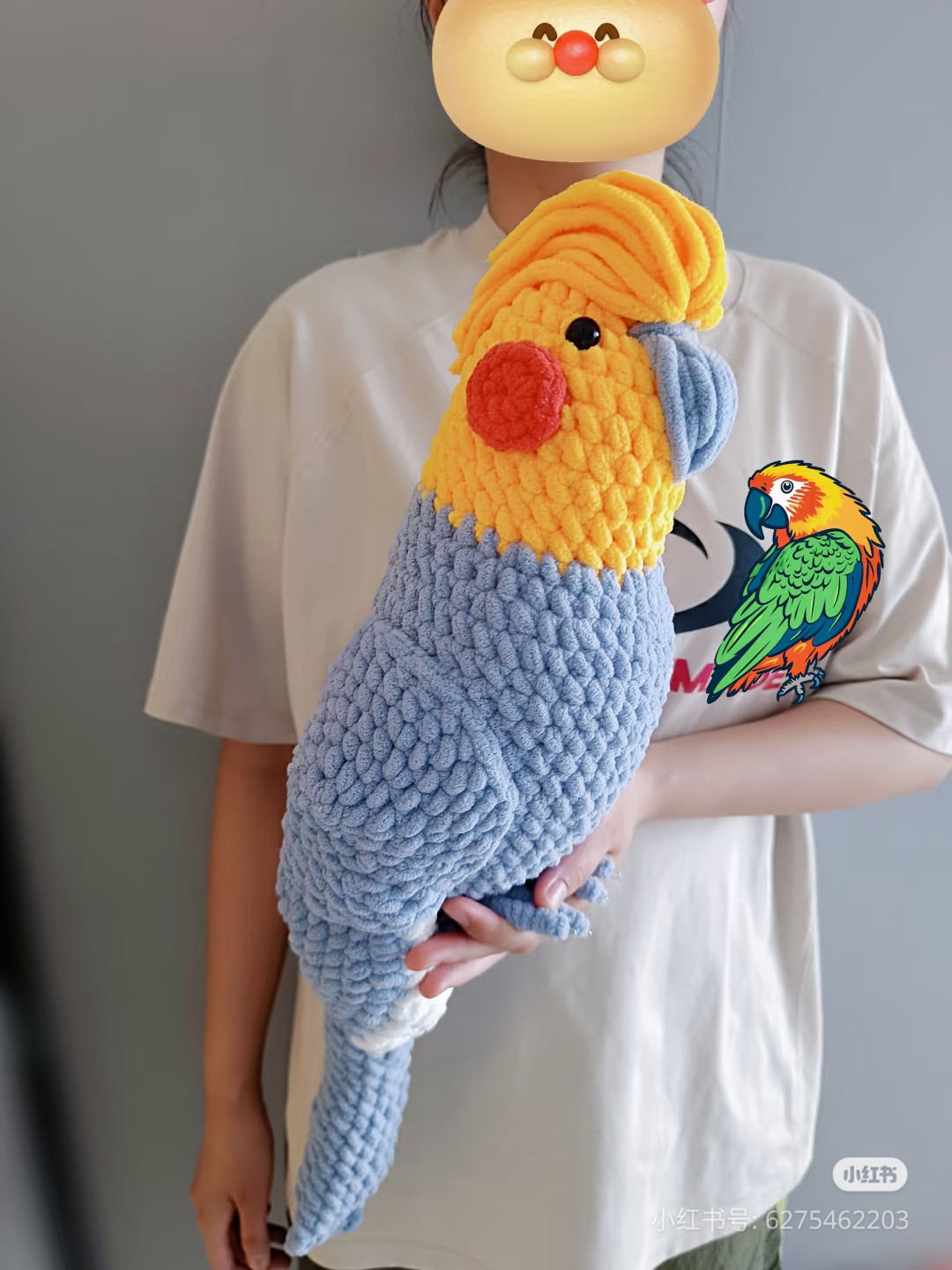 Crochet Cockatoo Amigurumi Pattern Chart