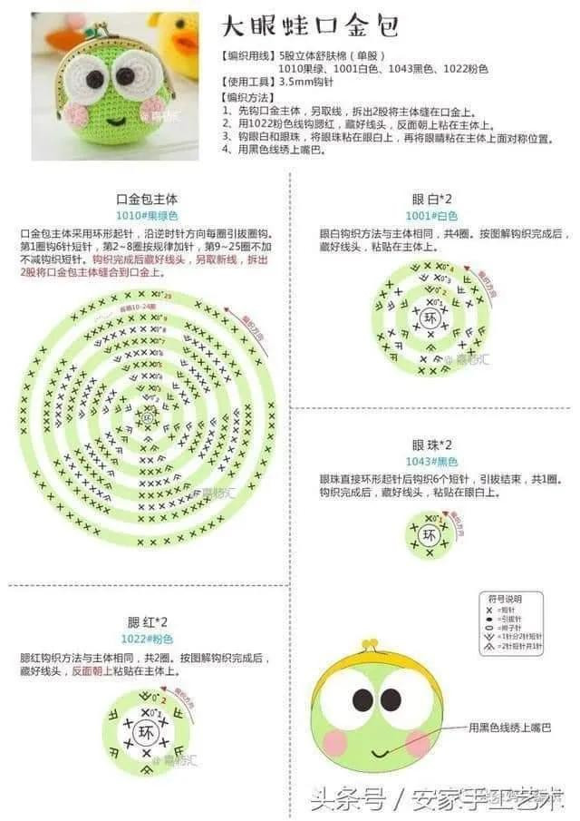 Crochet Coin Purse Pattern: Pikachu, Cat & Frog