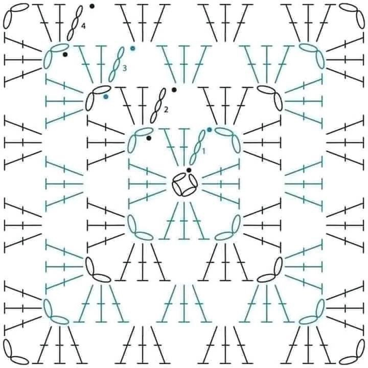 Crochet Color Block Cardigan Pattern with Granny Squares and Assembly Instructions