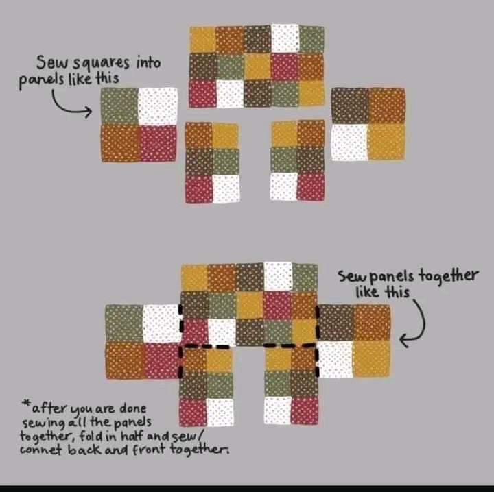 Crochet Color Block Cardigan Pattern with Granny Squares and Assembly Instructions