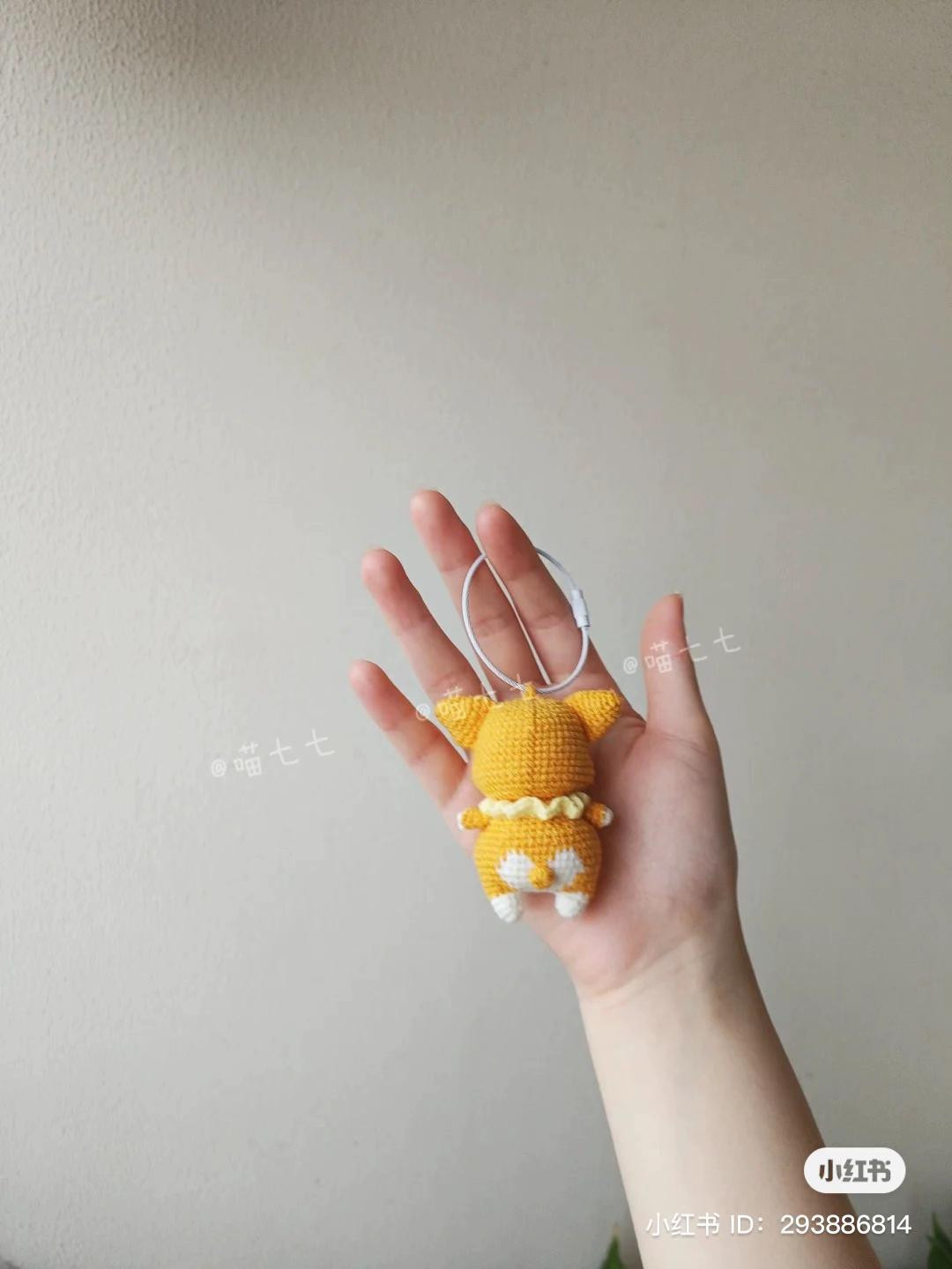 Crochet Corgi Keychain Pattern Chart