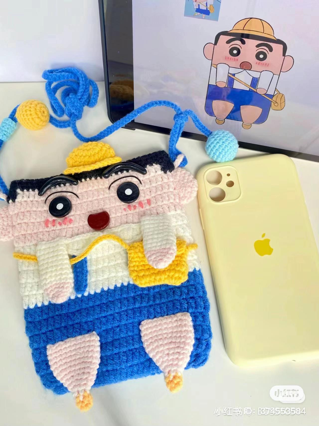 Crochet Crayon Shin-chan Bag Pattern: Complete Tutorial with Row-by-Row Instructions