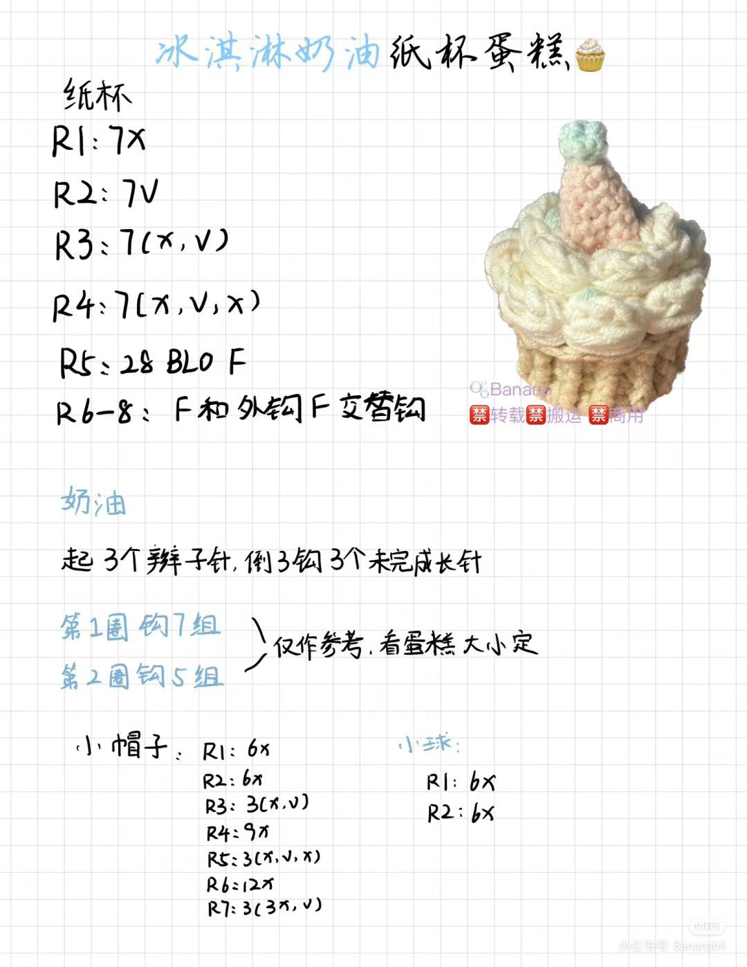 Crochet Cupcake and Cake Amigurumi Patterns