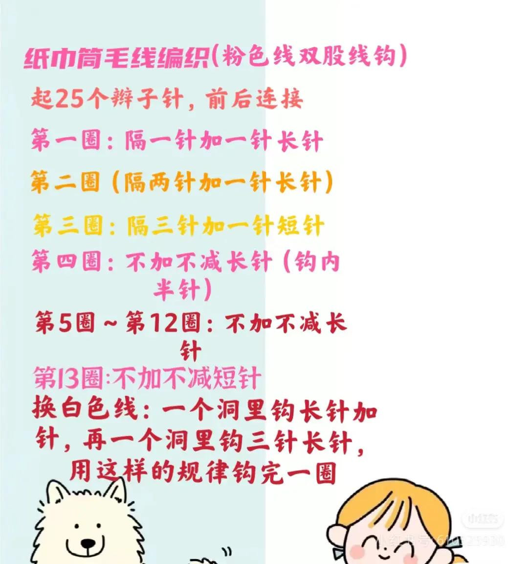 Crochet Cupcake Tissue Box Cover Pattern Chart with Blue Bow