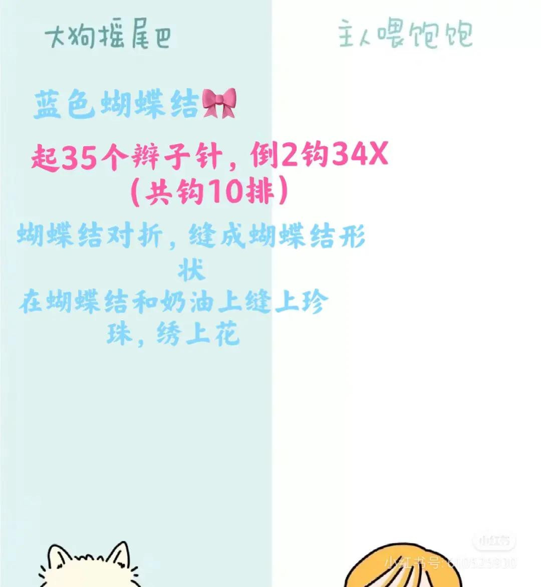 Crochet Cupcake Tissue Box Cover Pattern Chart with Blue Bow