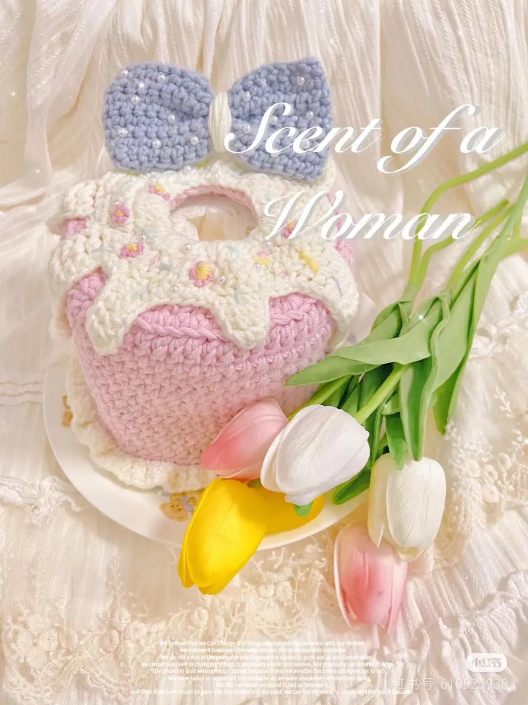 Crochet Cupcake Tissue Box Cover Pattern Tutorial