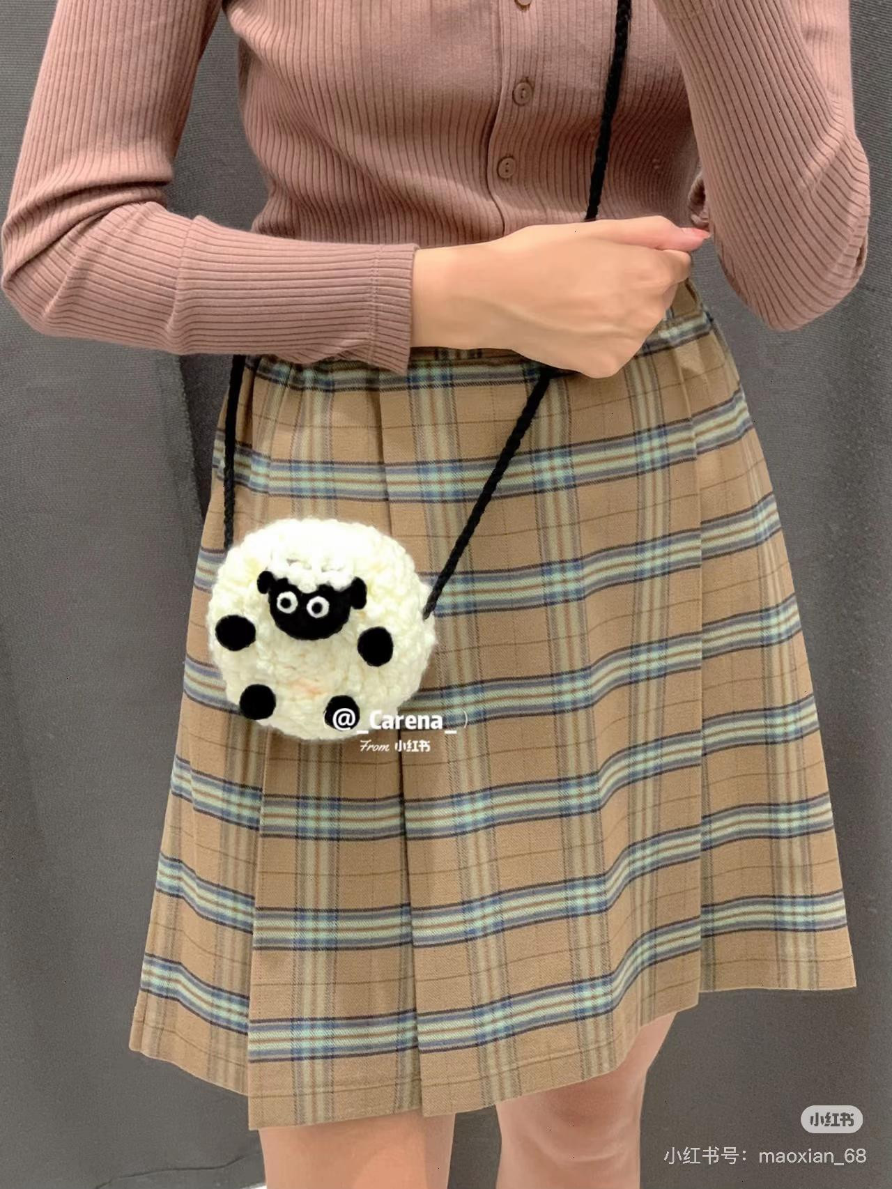 Crochet Cute Sheep Mini Bag Pattern Tutorial