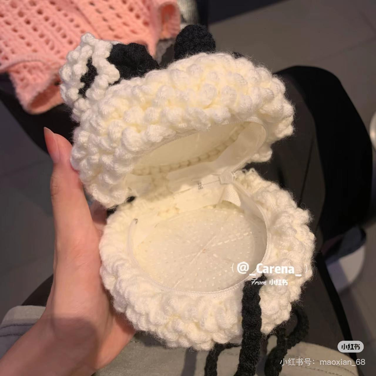 Crochet Cute Sheep Mini Bag Pattern Tutorial