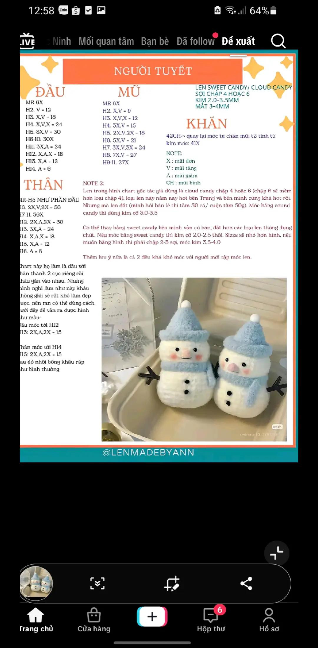 Crochet Cute Snowman Doll Pattern with Hat and Scarf