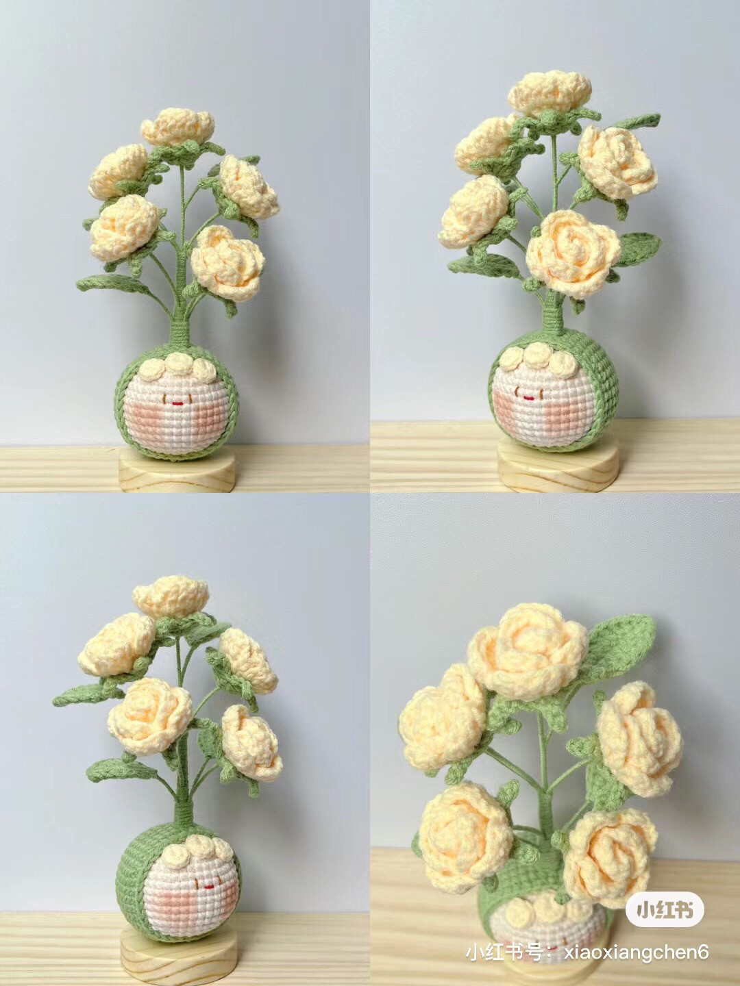 Crochet Dango Flower Pot Pattern Tutorial