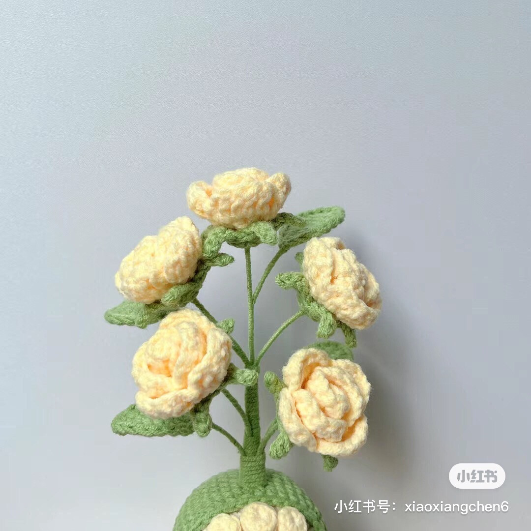 Crochet Dango Flower Pot Pattern Tutorial