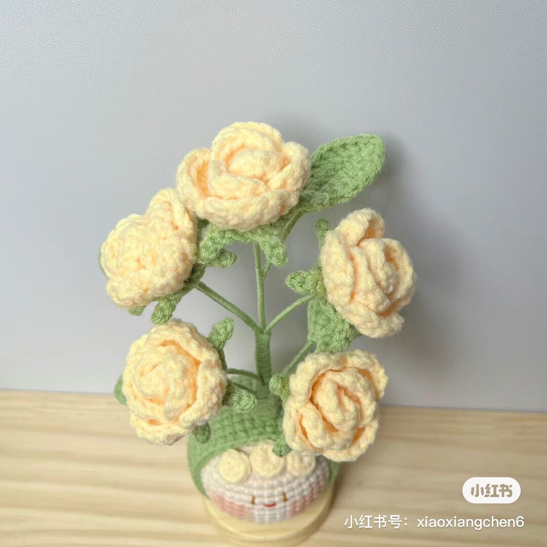 Crochet Dango Flower Pot Pattern Tutorial