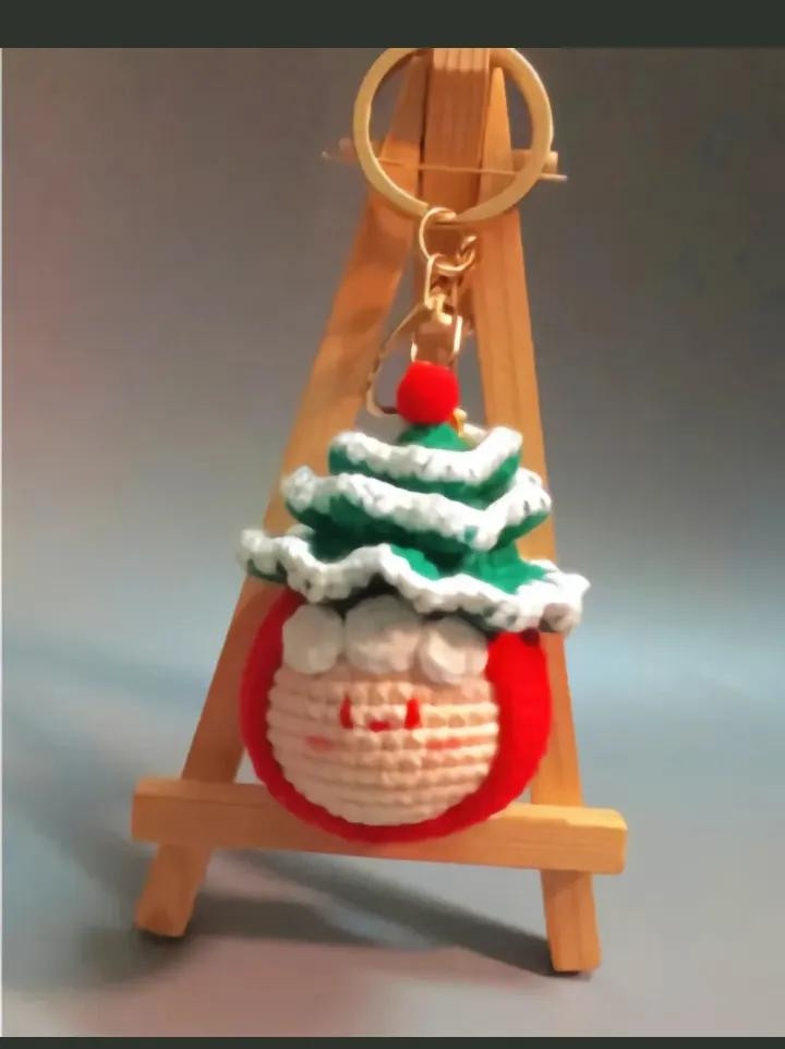 Crochet Dango Keychain Pattern: Christmas Tree & Reindeer Designs