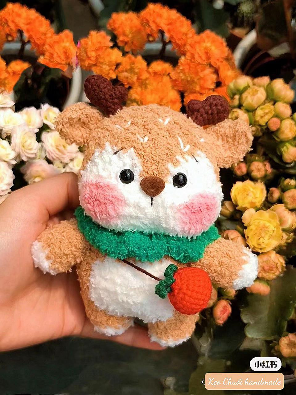 Crochet Deer Amigurumi Pattern and Chart