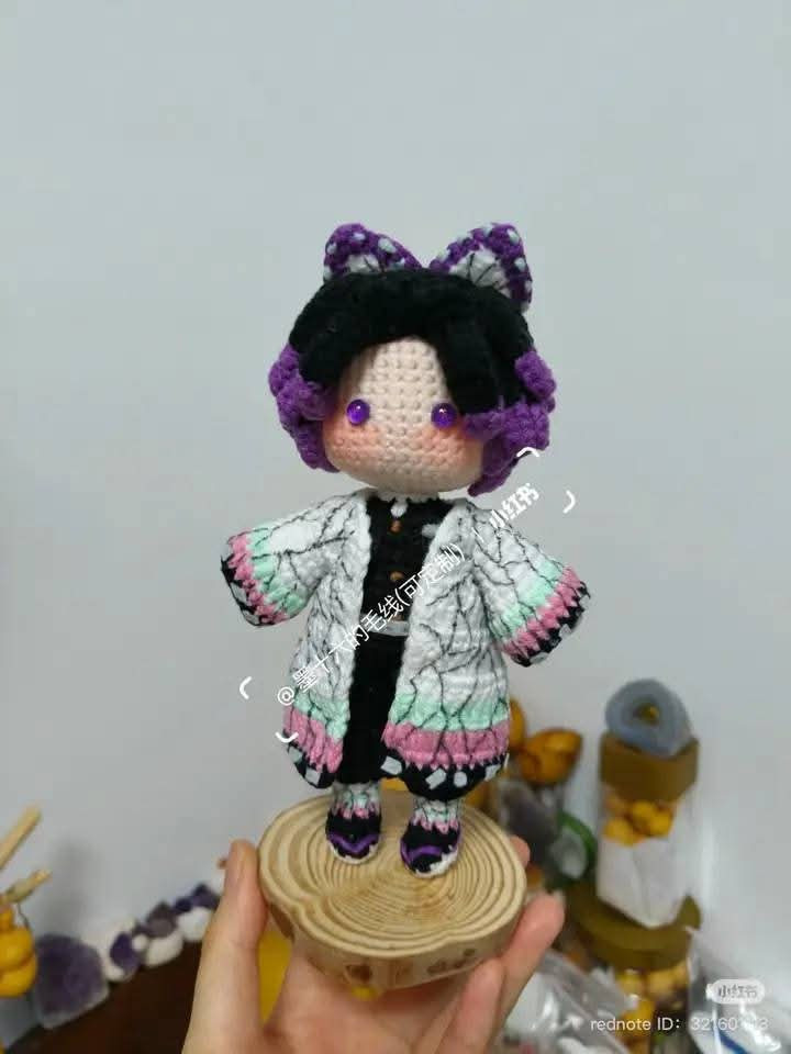 Crochet Demon Slayer Tanjiro and Nezuko Doll Pattern Tutorial