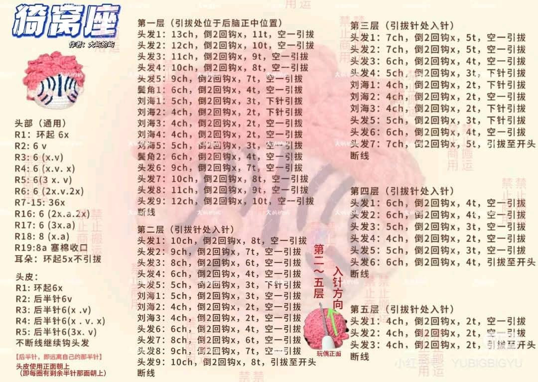 Crochet Demon Slayer Tanjiro and Nezuko Doll Pattern Tutorial