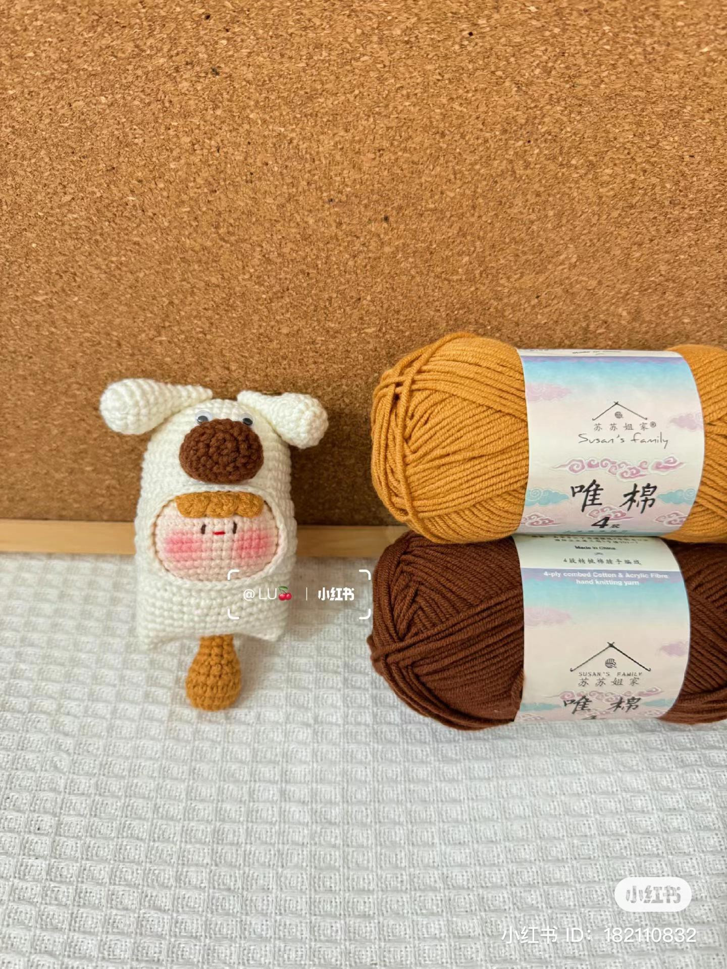 Crochet Dog Popsicle Keychain Pattern Chart with Step-by-Step ...