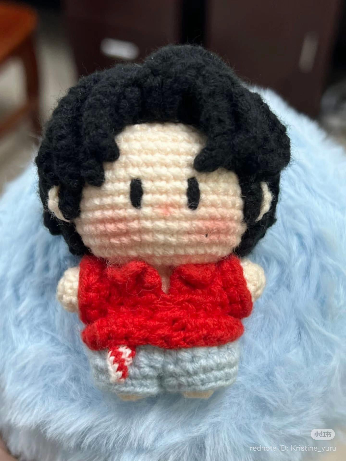 Crochet Doll Pattern Tutorial: Red Shirt Character with Step-by-Step Instructions