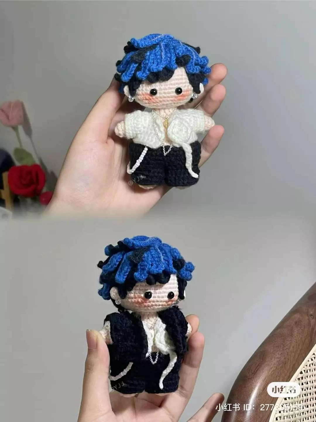 Crochet Doll Pattern: Zhuo Yuan Concert Outfit Tutorial with Black and Pink Sets