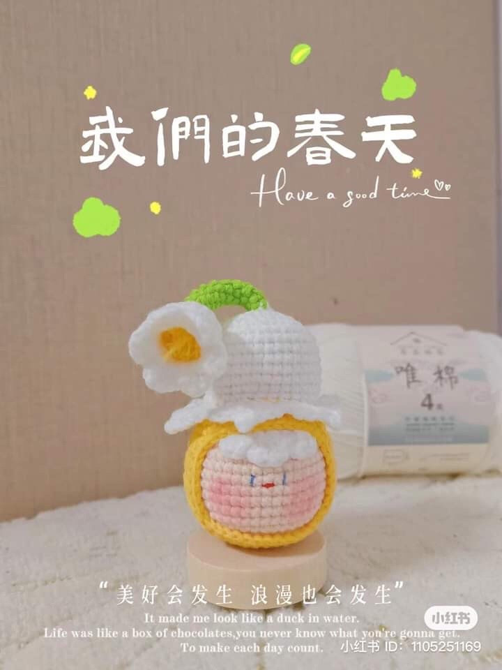 Crochet Doll Patterns: Lily of the Valley and Psyduck Dango with Detailed Instructions