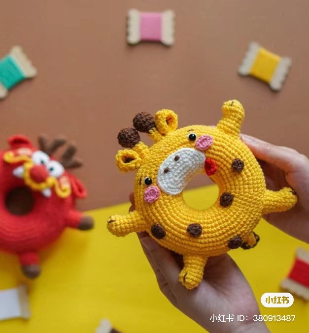 Crochet Donut Giraffe Amigurumi Pattern Tutorial