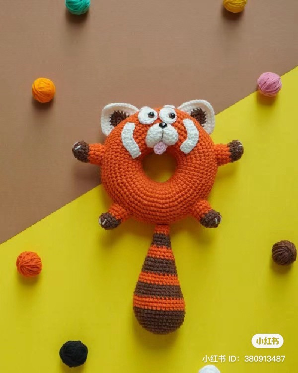 Crochet Donut Red Panda Amigurumi Pattern
