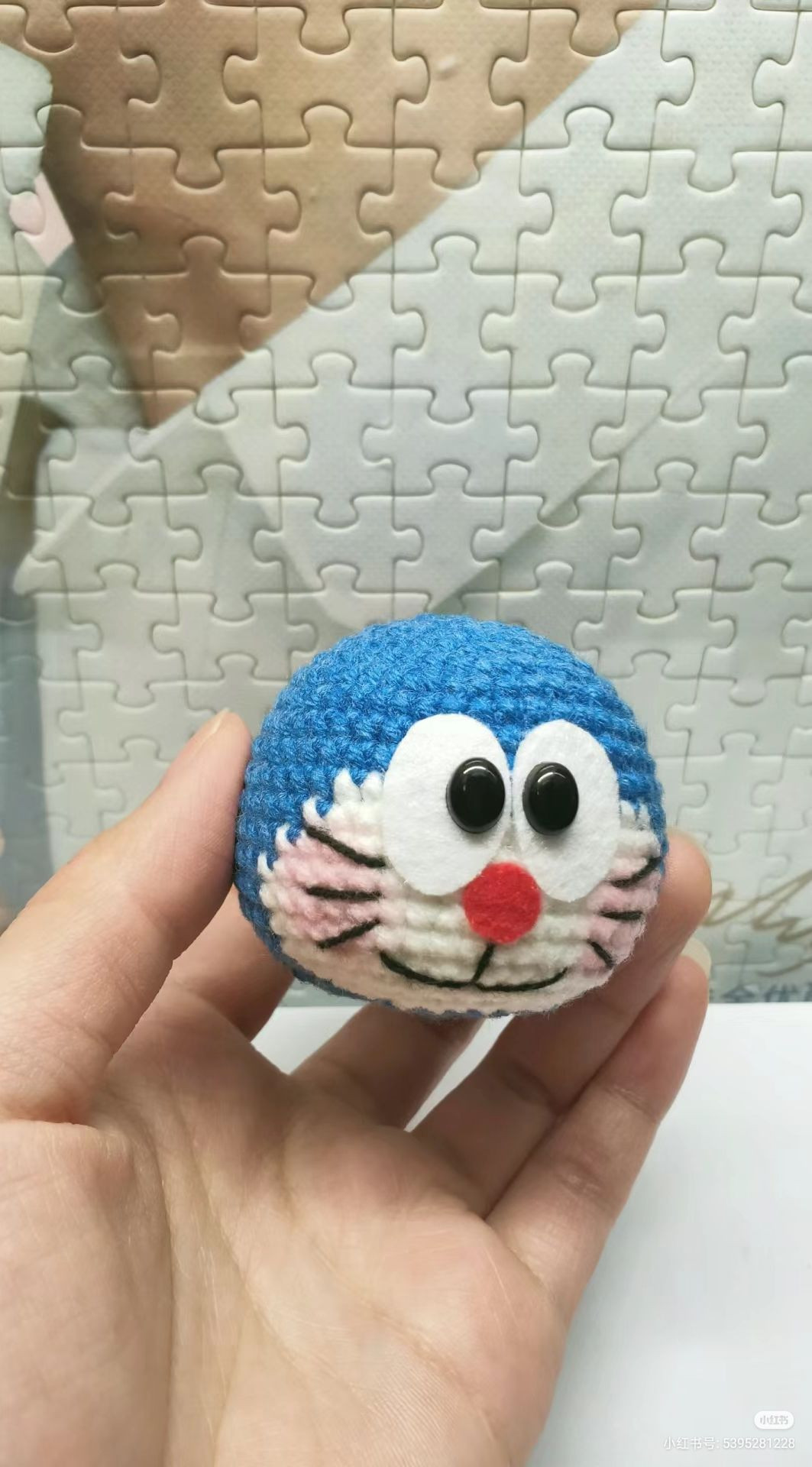 Crochet Doraemon Ball Doll Pattern Chart