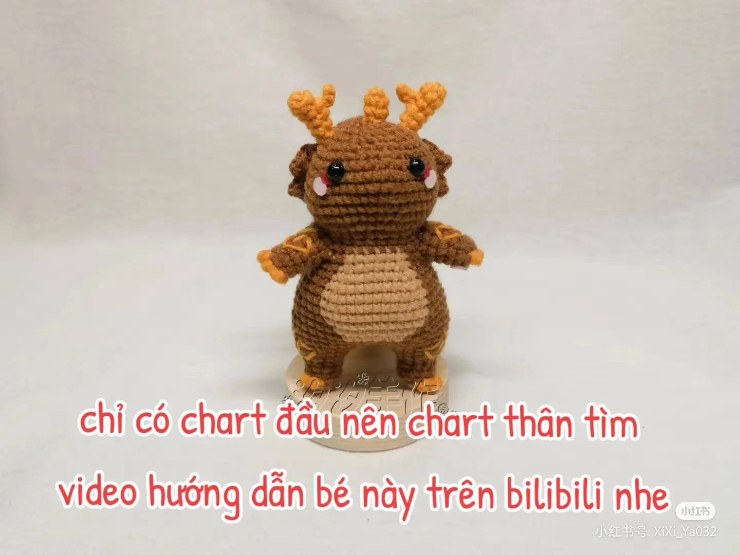 Crochet Dragon Boy Amigurumi Doll with Chart Pattern