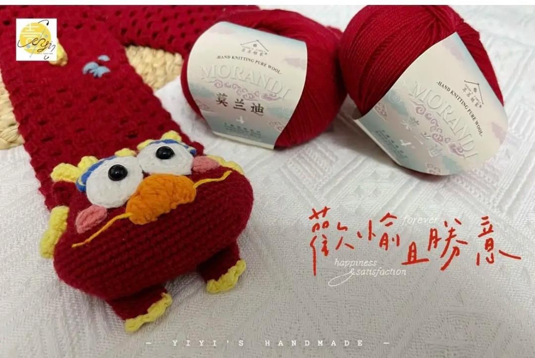 Crochet Dragon Head Scarf Pattern with Chart and Instructions