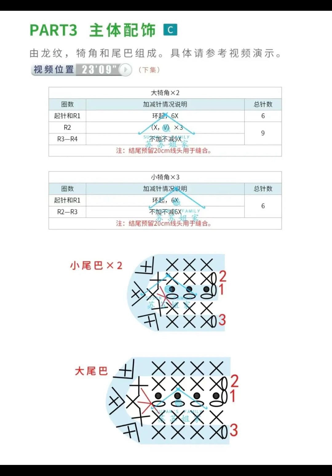 Crochet Dragon Head Scarf Pattern with Chart and Instructions