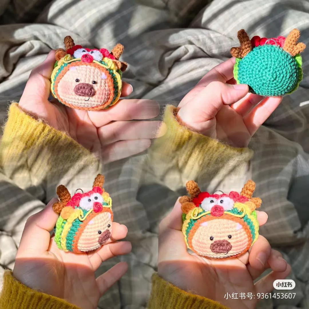 Crochet Dragon Pig and Dog Amigurumi Pattern Chart