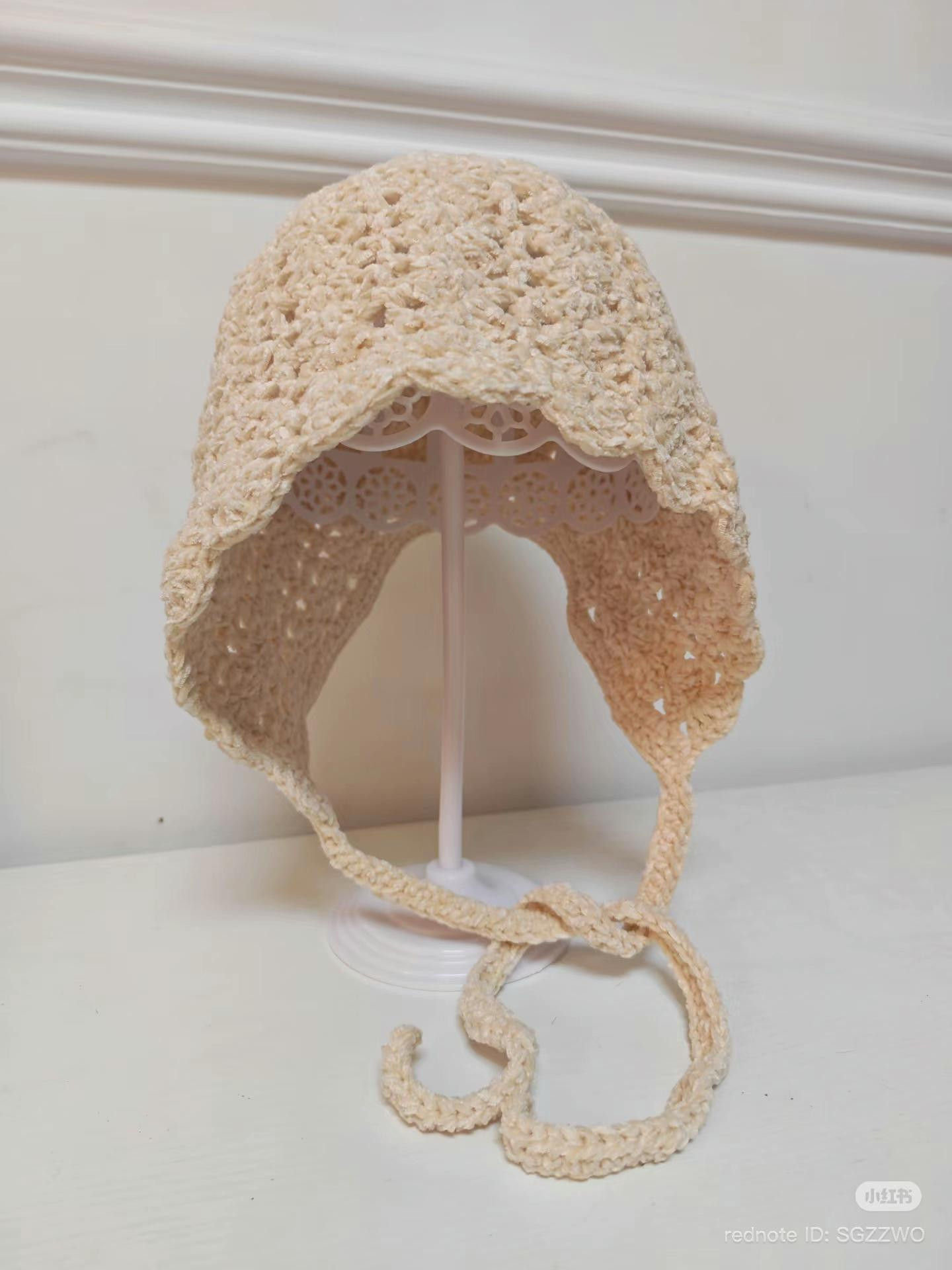 Crochet Ear Flap Hat Chart Pattern Tutorial