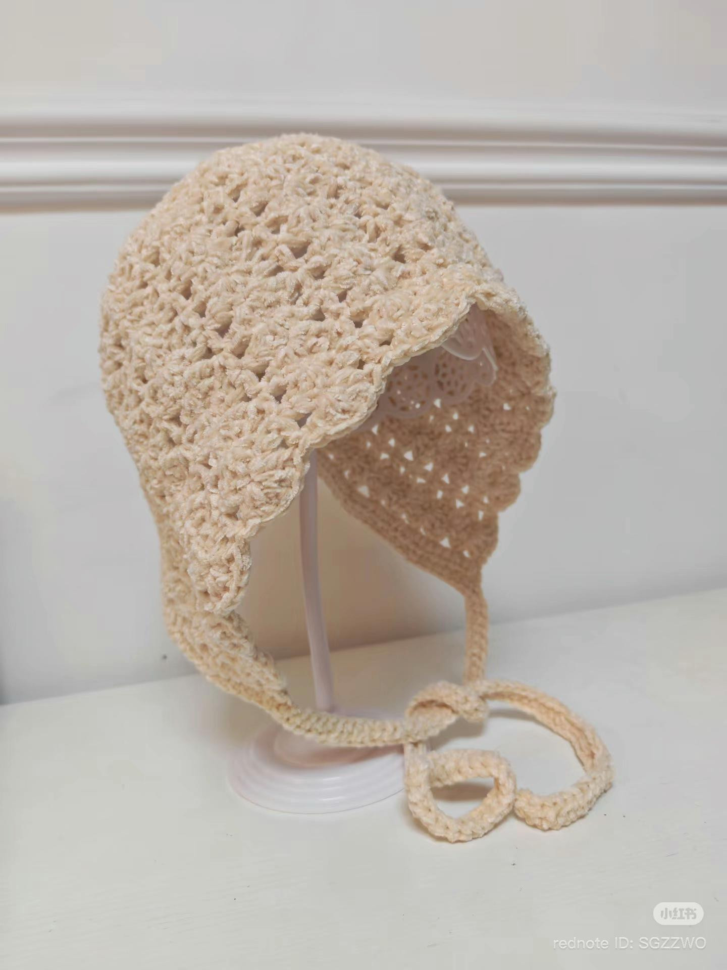 Crochet Ear Flap Hat Chart Pattern Tutorial