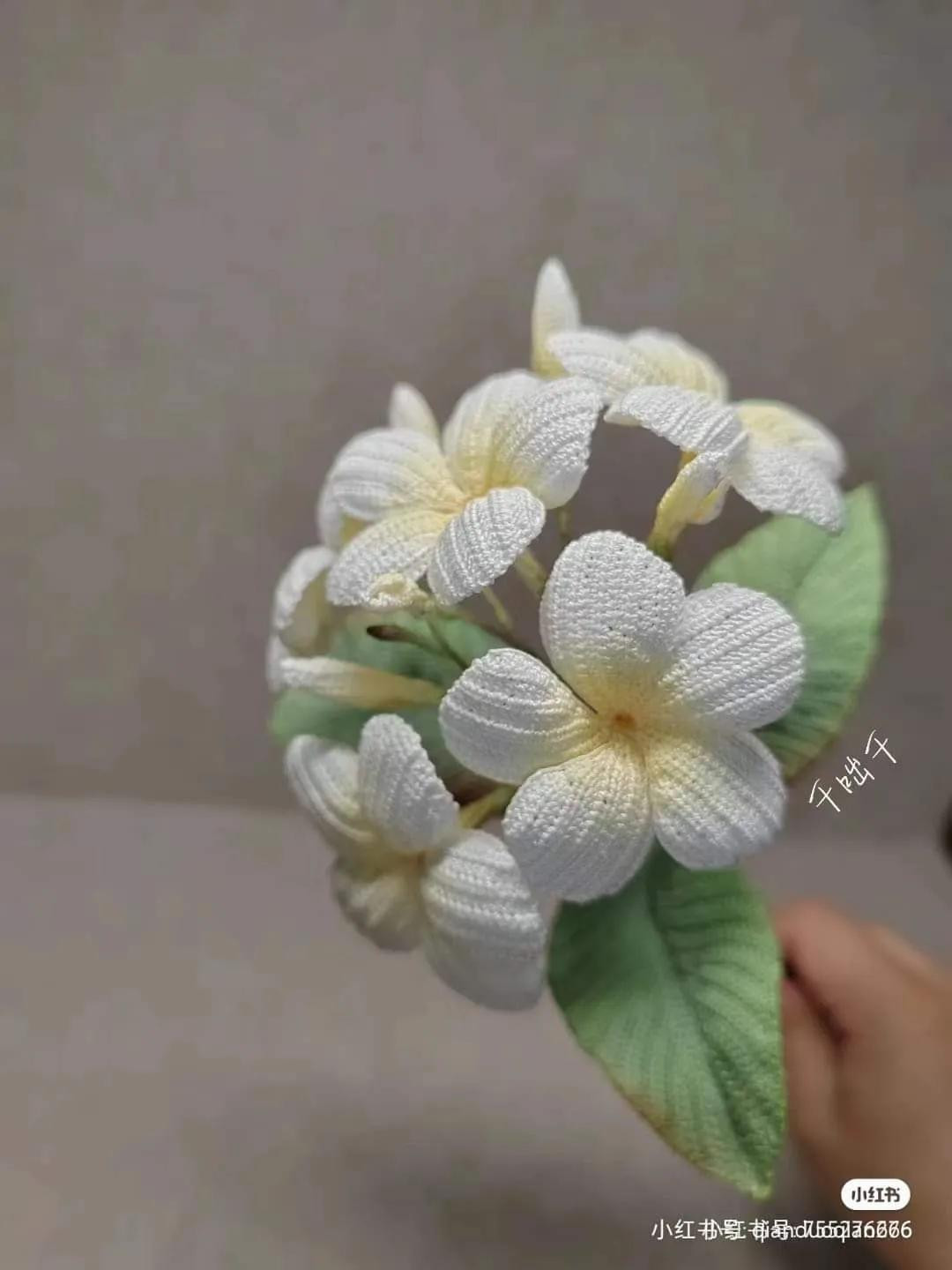 Crochet Egg Flower Chart and Instructions