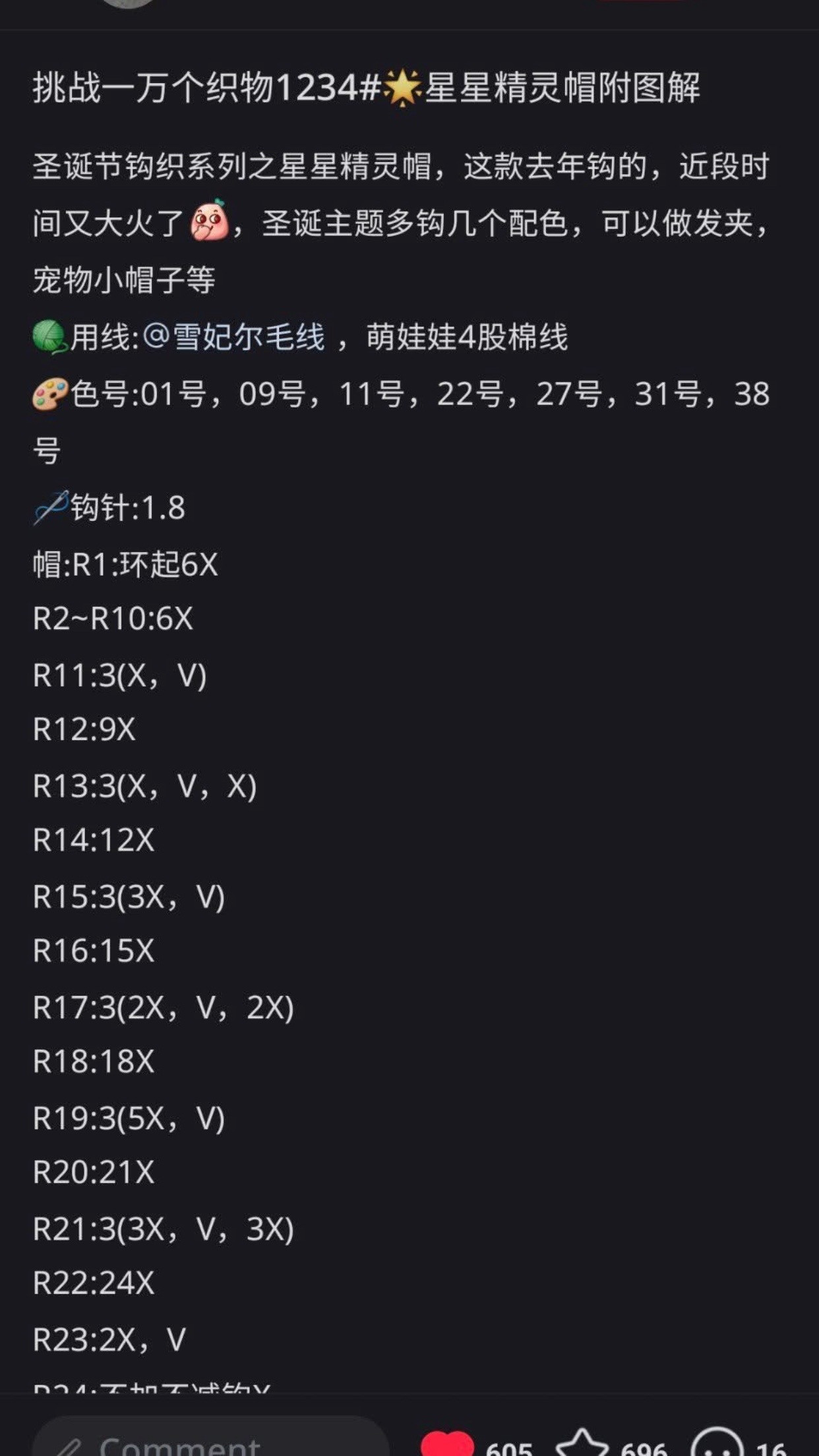 Crochet Elf Hat Pattern with Star Charm