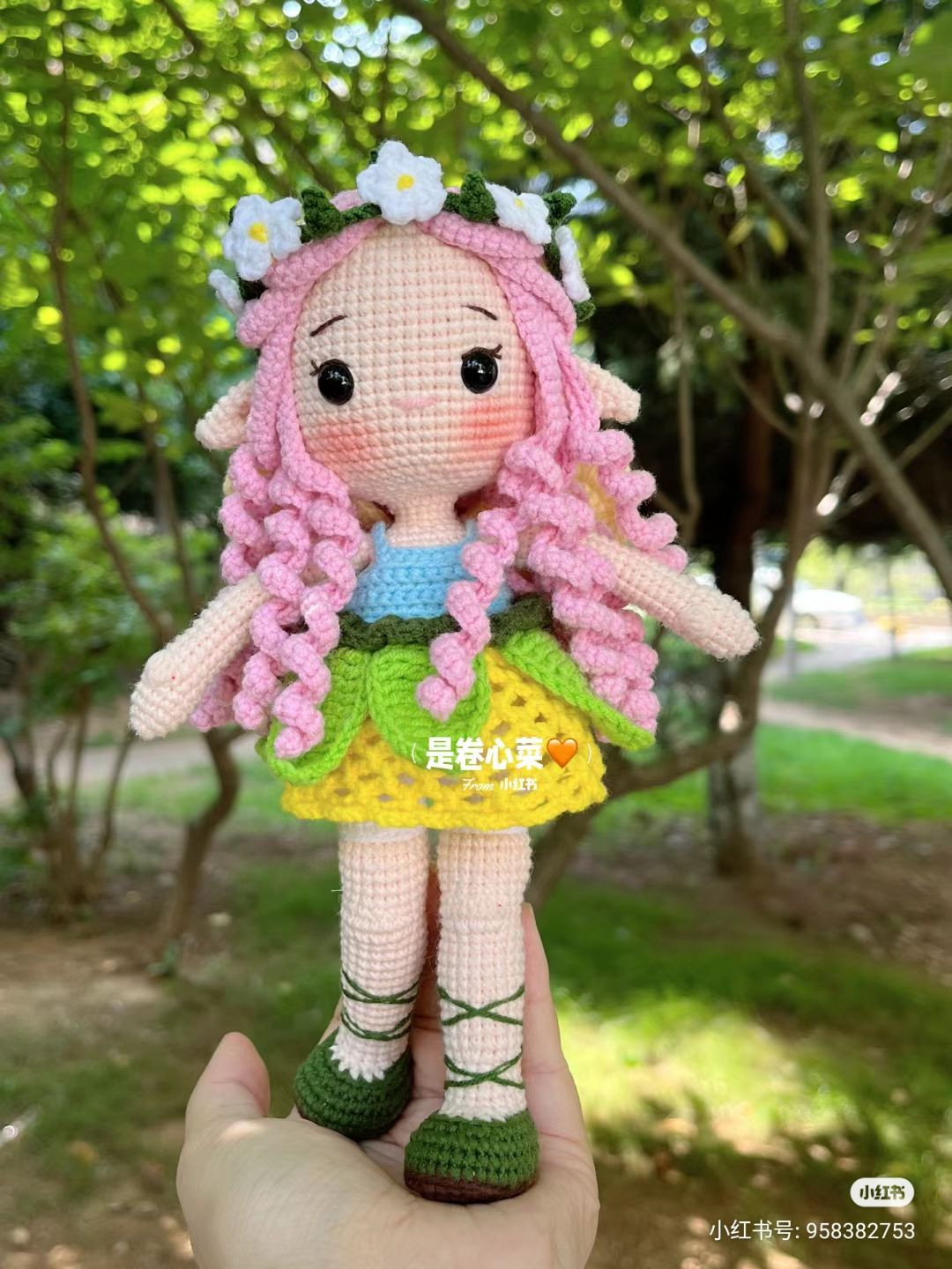 Crochet Fairy Rosy Amigurumi Doll Pattern Chart