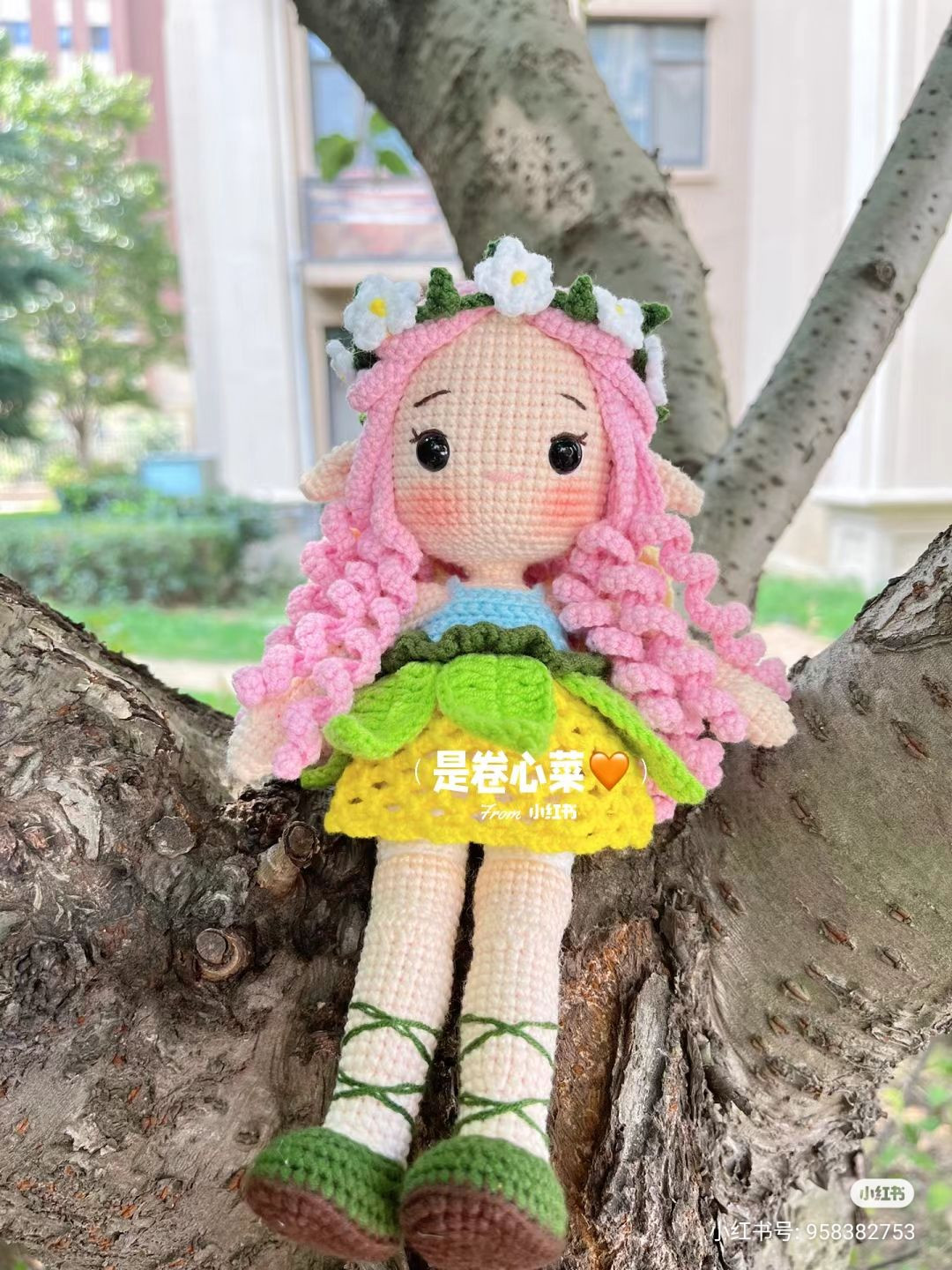 Crochet Fairy Rosy Amigurumi Doll Pattern Chart