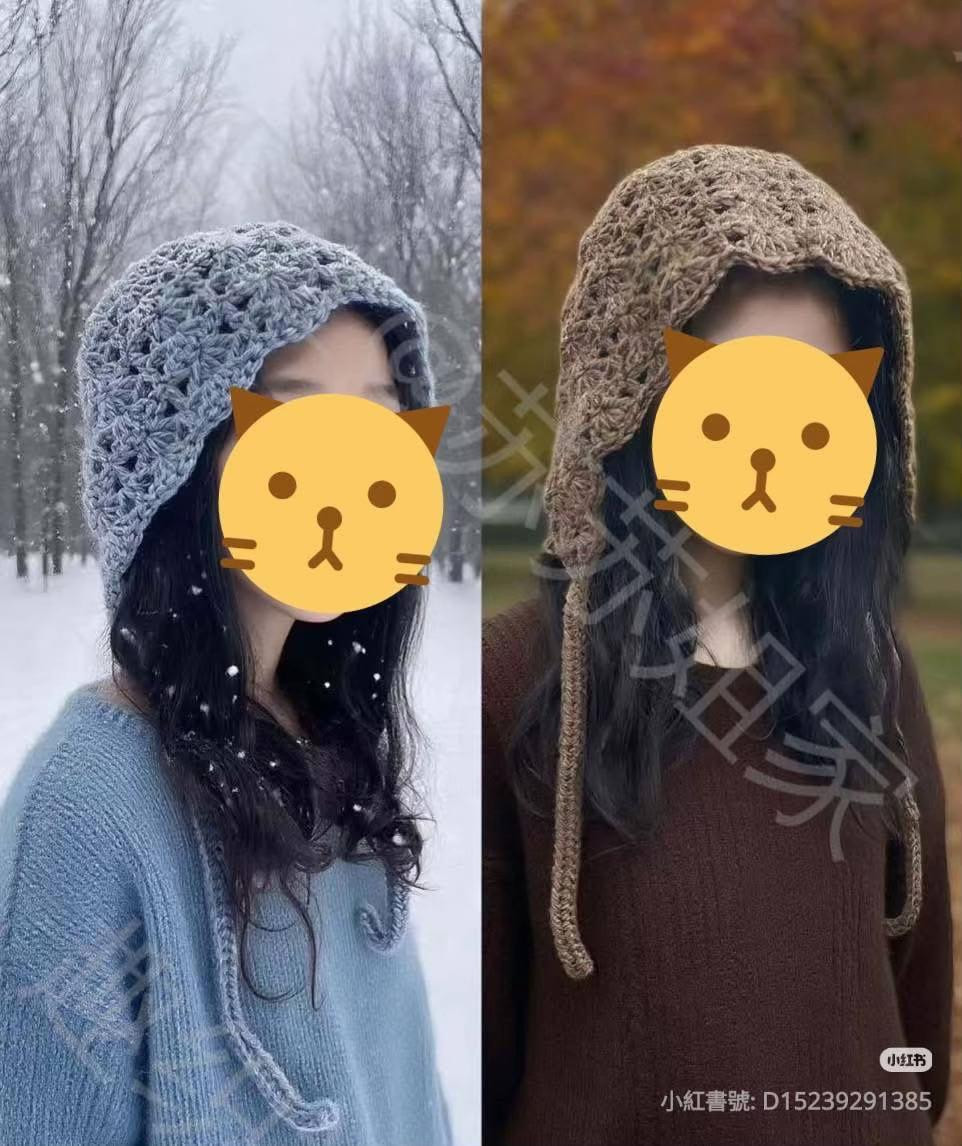 Crochet Fan Stitch Earflap Hat Pattern for Kids and Adults