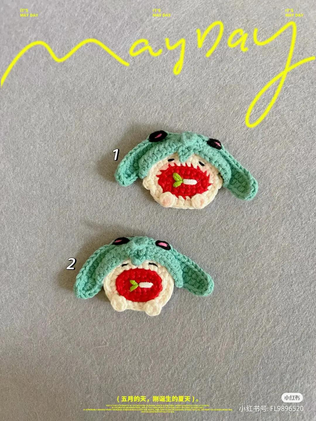 Crochet Fireworks Mask and Pufferfish Hair Clip Patterns