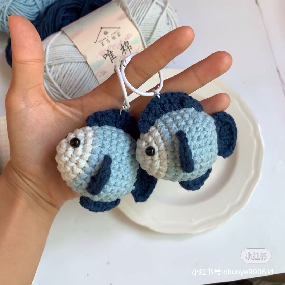 Crochet Fish Keychain Pattern