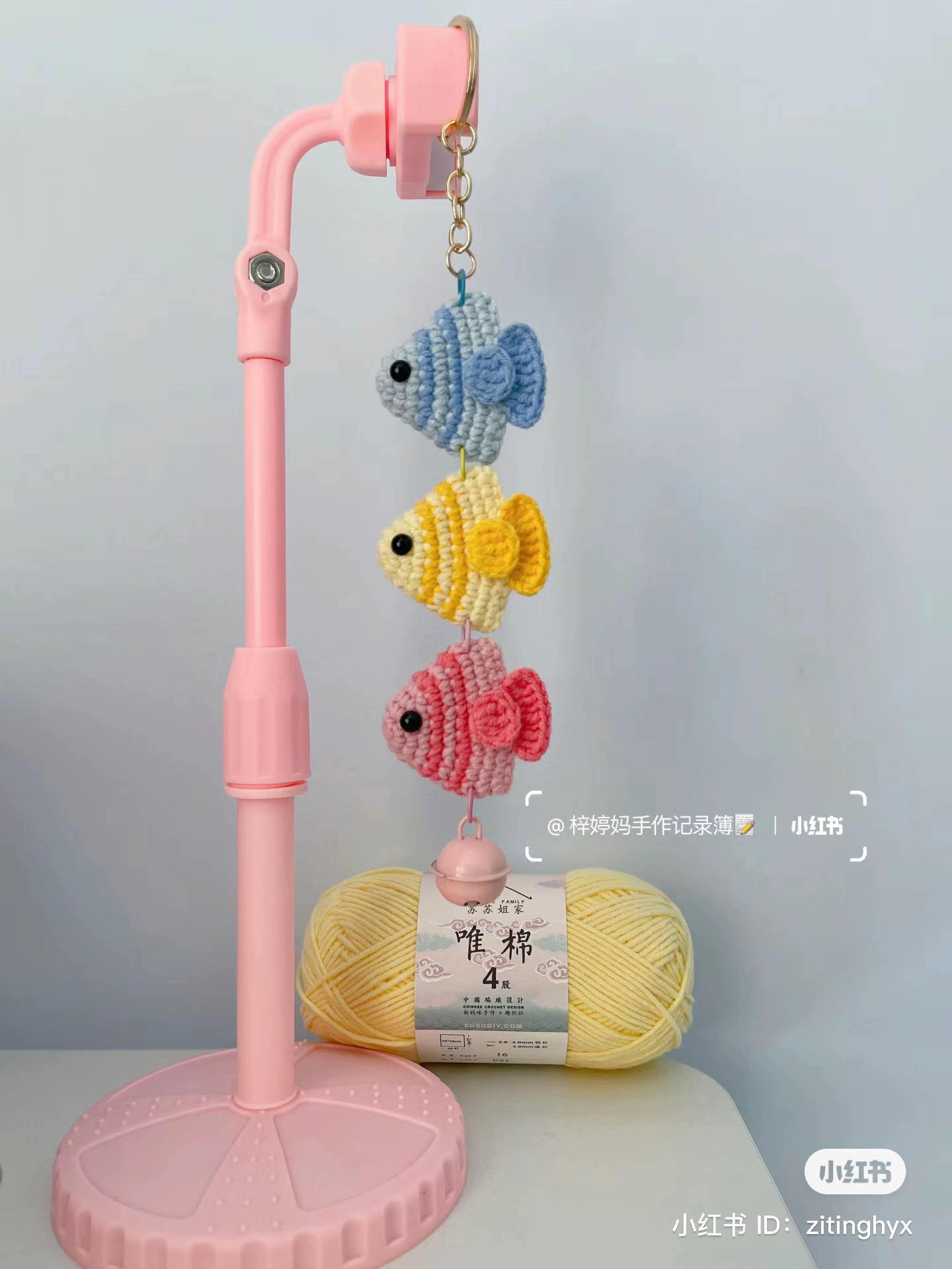 Crochet Fish Wind Chime Tutorial Chart